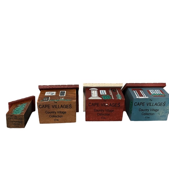 Vintage 1990 Cape Craftsman Country Village by Artist Rose Kennedy 7 Piece Set - Picture 5 of 12